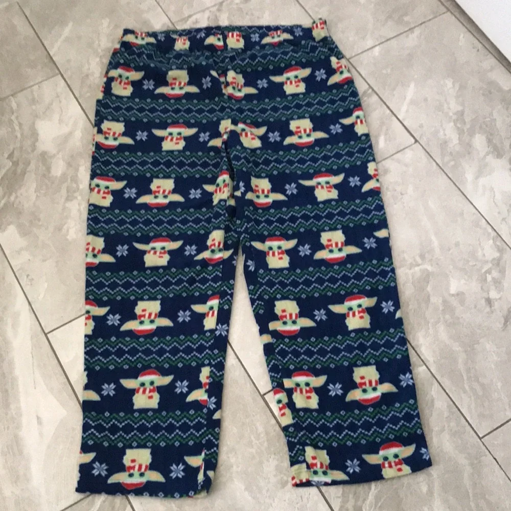 ❤️3X20 STAR WARS Mens Baby Yoda Christmas Pajamas Pants | XL